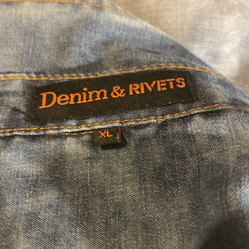 Men's Vintage Denim Shirt Jacket - Picture 4 of 5